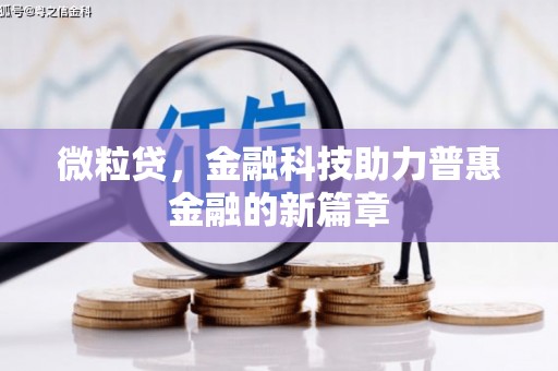 五河微粒贷，金融科技助力普惠金融的新篇章