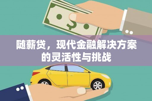 五河随薪贷，现代金融解决方案的灵活性与挑战