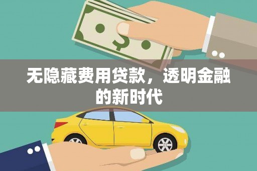 五河无隐藏费用贷款，透明金融的新时代