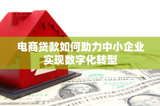 五河电商贷款如何助力中小企业实现数字化转型