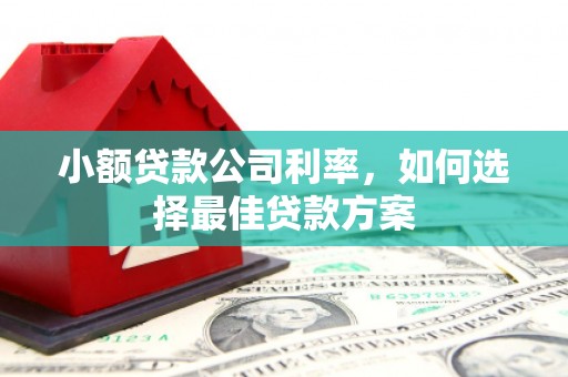 五河小额贷款公司利率，如何选择最佳贷款方案