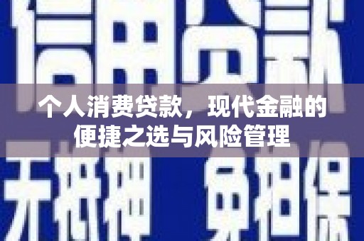 五河个人消费贷款，现代金融的便捷之选与风险管理
