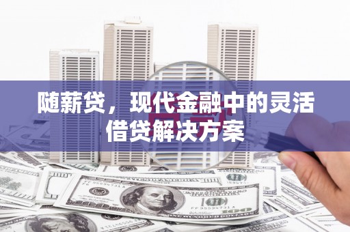 五河随薪贷，现代金融中的灵活借贷解决方案