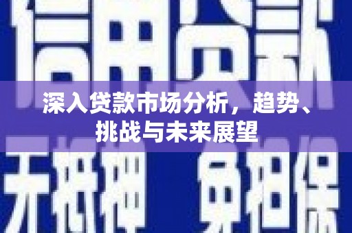 五河深入贷款市场分析，趋势、挑战与未来展望