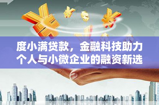 五河度小满贷款，金融科技助力个人与小微企业的融资新选择