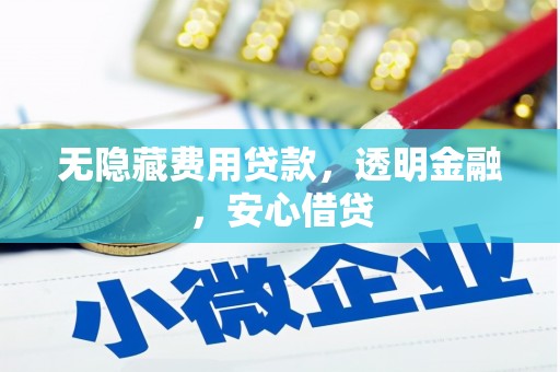 五河无隐藏费用贷款，透明金融，安心借贷