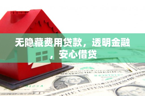 五河无隐藏费用贷款，透明金融，安心借贷