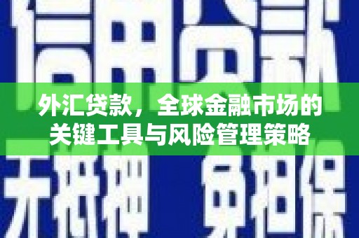 五河外汇贷款，全球金融市场的关键工具与风险管理策略