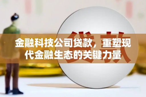 五河金融科技公司贷款，重塑现代金融生态的关键力量
