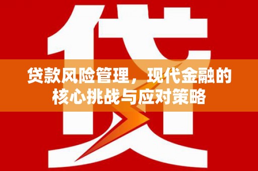 五河贷款风险管理，现代金融的核心挑战与应对策略