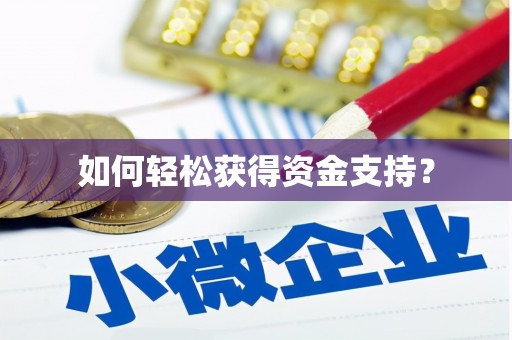 五河如何轻松获得资金支持？
